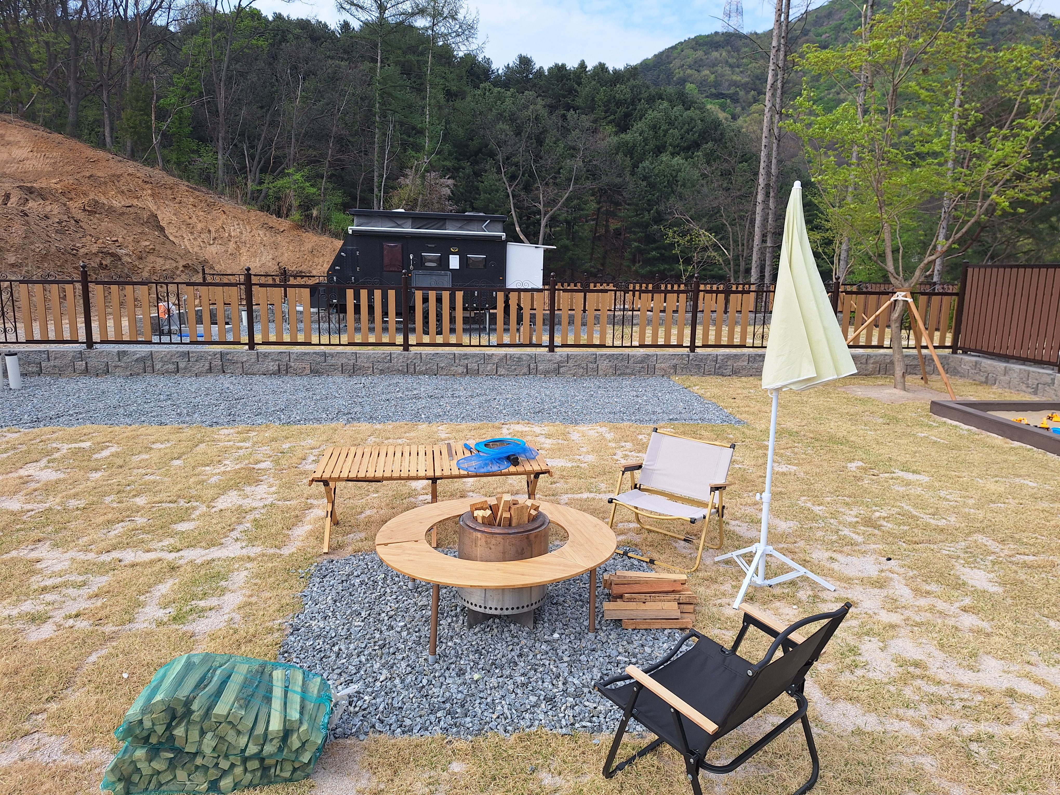 벨루나힐스 캠핑 필지 전경